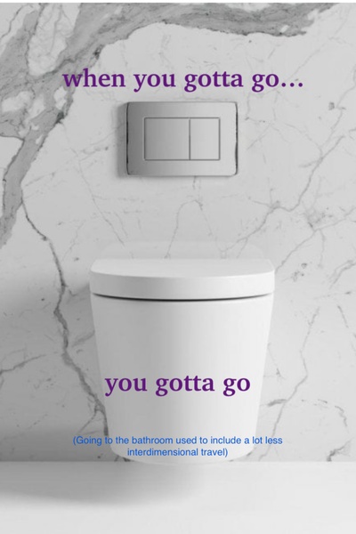 When you gotta go…